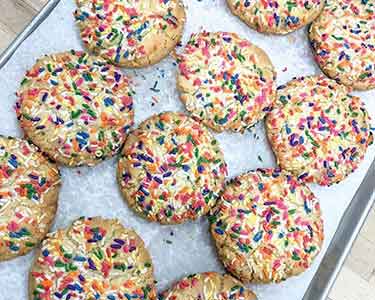 Chinese Cookies with Sprinkles